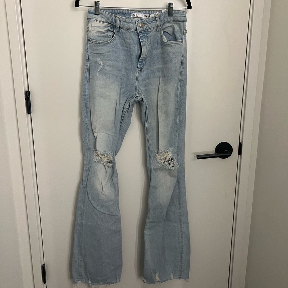 Zara High Rise Flair Jeans